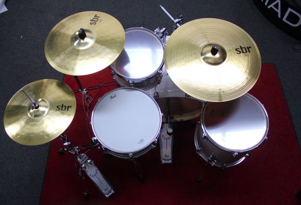 Pearl Export Jazz Fusion 4pc Drum Kit - Slipstream White