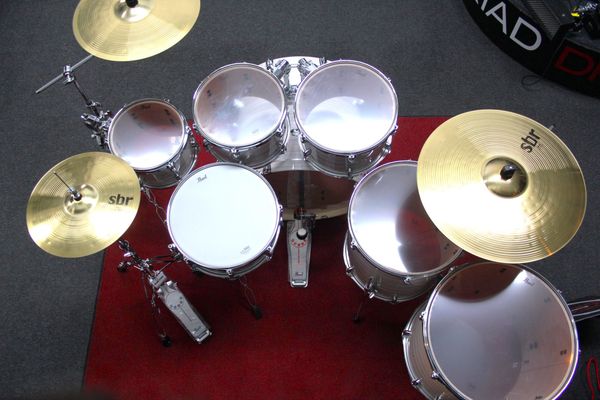 Pearl Export Rock 10/18 7pc Drum Kit - Slipstream White