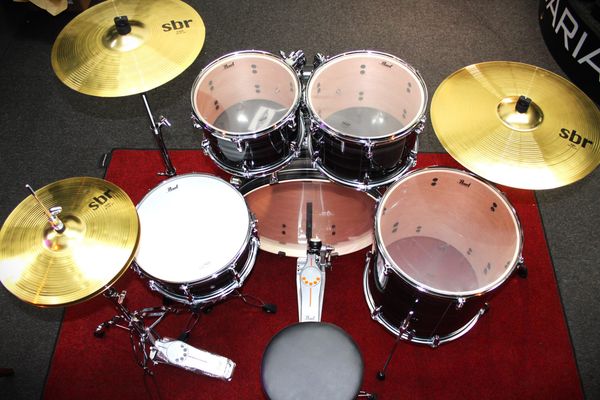Pearl Export Rock Standard 22" 5pc Drum Kit - Graphite Silver Twist