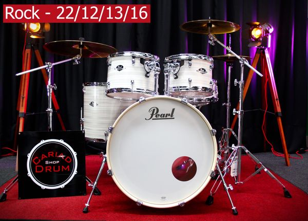 Pearl Export Rock Standard 22" 5pc Drum Kit - Slipstream White