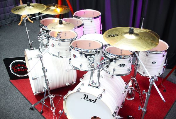 Pearl Export The Beast 9pc Drum Kit - Slipstream White