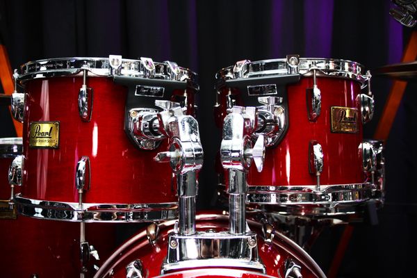 Pearl Prestige Session Select Maple Mahogany 20" 4pc Shell Pack - Cherry Red Lacquer
