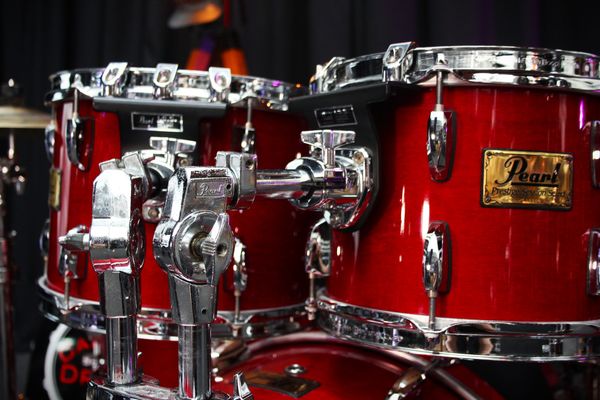 Pearl Prestige Session Select Maple Mahogany 20" 4pc Shell Pack - Cherry Red Lacquer