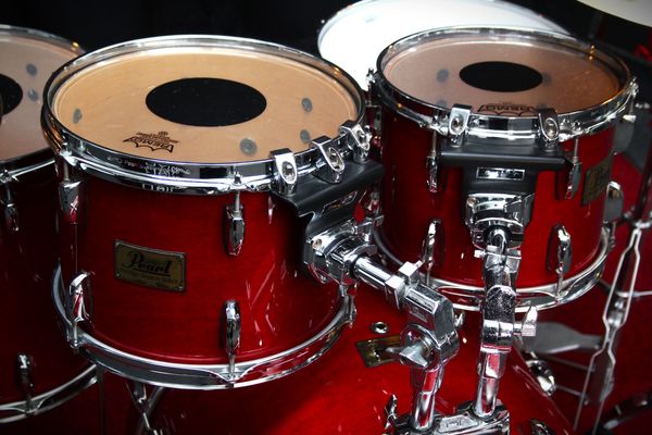 Pearl Prestige Session Select Maple Mahogany 20" 4pc Shell Pack - Cherry Red Lacquer