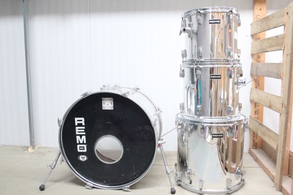 Remo 4pc 22" Shell Pack - Silver Chrome