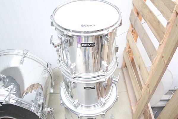 Remo 4pc 22" Shell Pack - Silver Chrome