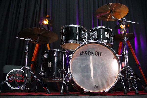 Sonor Sonorphonic 9-Ply Beechwood 4pc Shell Pack - Black 