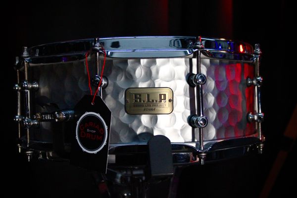 Tama S.L.P. 14" x 5.5" Series Vintage Hammered Steel Snare Drum - LST1455H