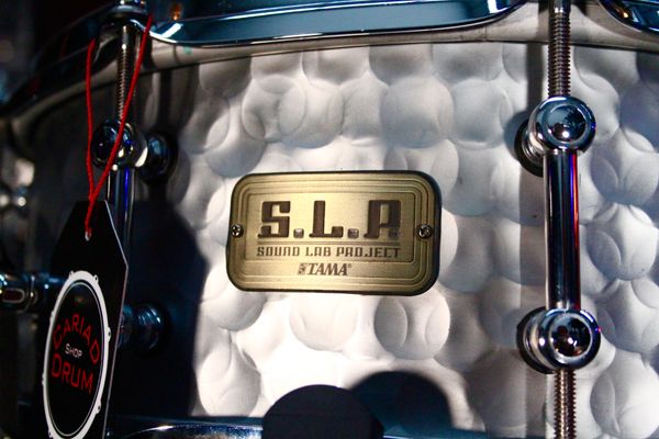 Tama S.L.P. 14" x 5.5" Series Vintage Hammered Steel Snare Drum - LST1455H