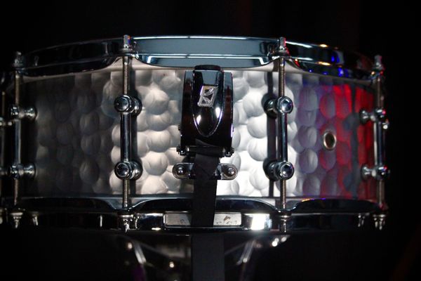 Tama S.L.P. 14" x 5.5" Series Vintage Hammered Steel Snare Drum - LST1455H