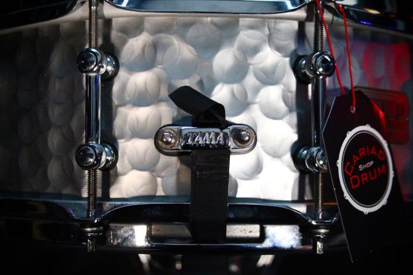 Tama S.L.P. 14" x 5.5" Series Vintage Hammered Steel Snare Drum - LST1455H